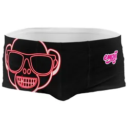 Slip De Bain Boxer Emoji Monkey Neon