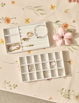 Set di organizer per gioielli 2 pack - panna