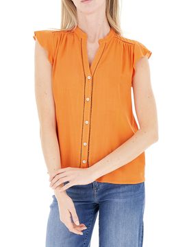 Blusa in viscosa ARANCIONE L