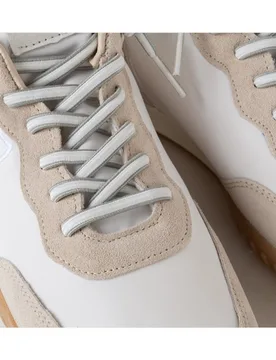 Zapatillas deportivas de mujer confeccionadas en nylon con piezas de velour y napa - Farrutx - FashionsVida