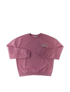 Felpa girocollo ROSA MALVA 122/128