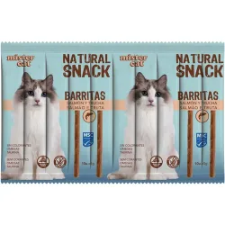Snack para gatos salmón y trucha 10 x 5 g