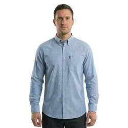Oxford Long Sleeve Shirt Blue S Men