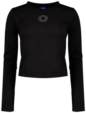 Hugo T-shirt à Manches Longues Daliriee 10272901 Blue Black S
