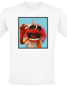 Disney T-Shirt - Animal Trendsetter - XXL bis 4XL - für Männer - Größe 3XL - weiß - EMP exklusives Merchandise! - Männer - male - Die Muppets - FashionsVida