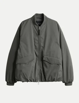 Oversized Bomberjacke Hotensi Grau 38 - Opus - FashionsVida