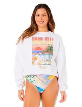 Sweat-shirt Hayley O O/s Drop Shldr Crew Optical White 2XS