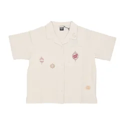Camicia Manica Corta Donna Scatter Shirt Off White