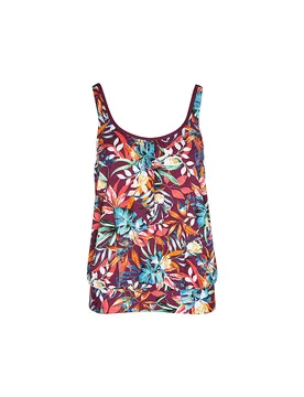 Damen Tankinioberteil dunkelrot 48 W - Venice Beach - FashionsVida