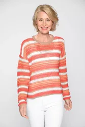 Rdh.-Pullover,1/1 Arm,Streifen female