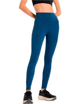 Sleek pocket high rise legging 27 malla larga running mujer Marino (XL)