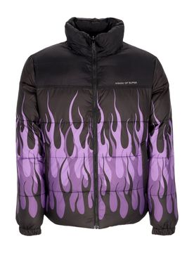 Piumino Uomo Puffy Jacket Black/purple