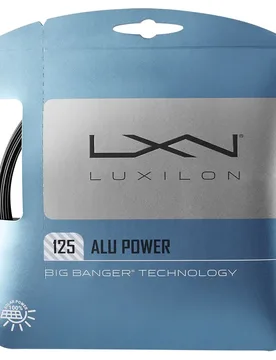 Alu Power 12.2 M Tennis Single String Black 1.25 mm - Luxilon - FashionsVida
