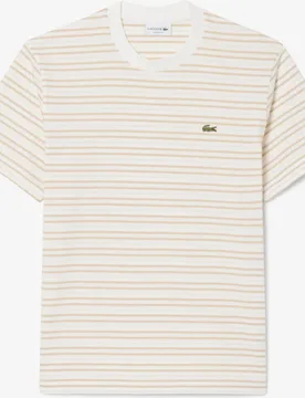 Camiseta de hombre de algodón grueso de rayas - Lacoste - FashionsVida