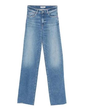 Icon Denim Jeans Joia a gamba larga