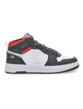 Sneakers Mid Cut Karim Nere 42 - Cotton Belt - FashionsVida