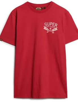 T-shirt à Manches Courtes Lo-fi Outdoor Graphic Ferra Red Marl XL