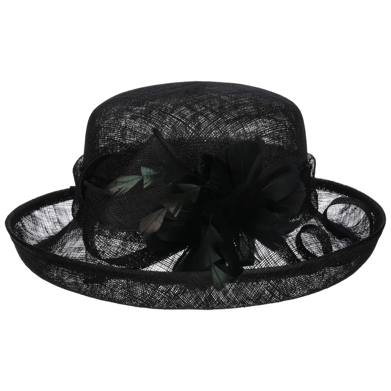 Galima Sinamay Hat with Feathers by - black - Damen - Size: One Size - McBURN - FashionsVida