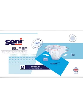 Inkontinenzwindel Super, 30 Stück M weiss - Seni - FashionsVida