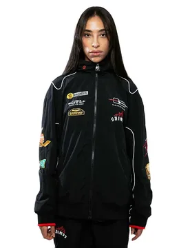 Sweat-shirt à Zip The Lower Depths Black 3XL ,Femme - Grimey - FashionsVida
