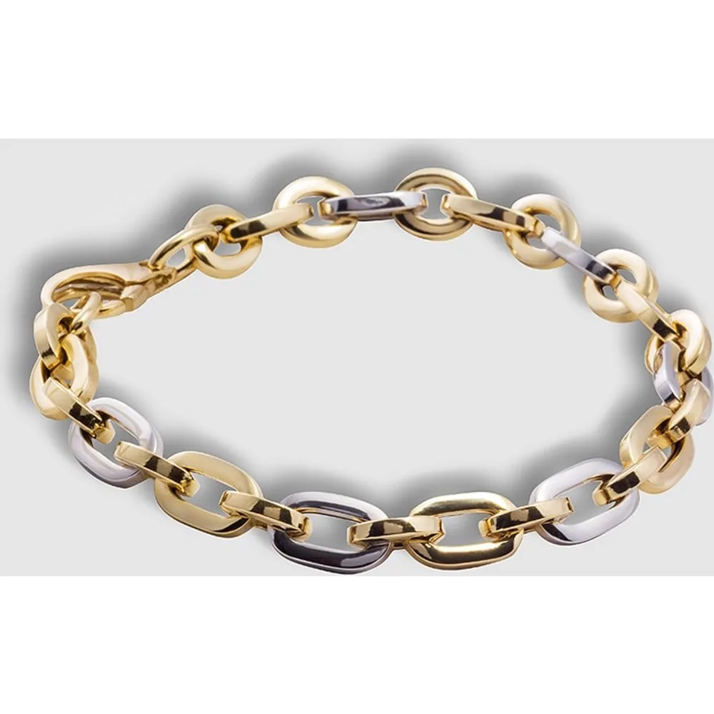 Pulsera de bicolor eslabones - El Corte Inglés - FashionsVida