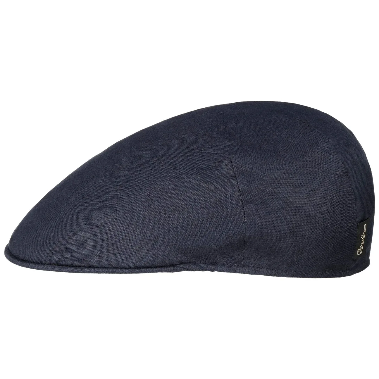 Uni Linen Flat Cap by - navy - Size: M (56-57 cm) - Borsalino - FashionsVida