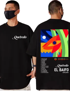 Rapper Quevedo El Baifo Album Poster Graphic T Shirts Men Women Hip Hop Fashion T-shirt High Quality Cotton Oversized T-shirts - Aliexpress - FashionsVida