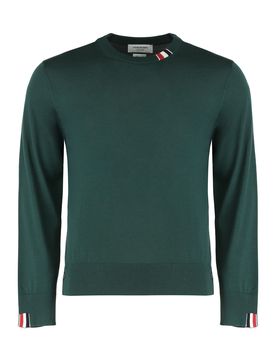 Jersey Knit Crew-neck Pullover