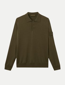 Poloshirt GHOST Langarm Braun L