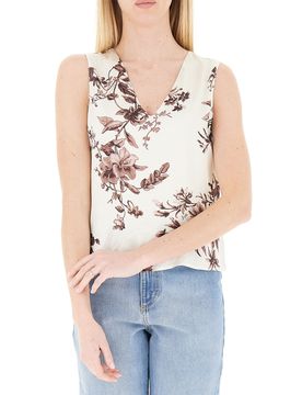 LIU JO Top scollo V AVORIO 46