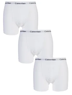 Pack White Cotton Stretch Trunks Men's Large - - White - Size: Large - Calvin Klein - FashionsVida