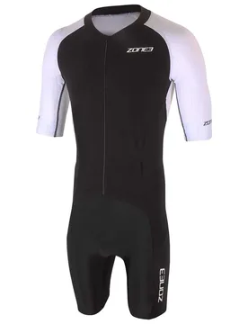 Trisuit A Maniche Corte Lava Long Distance Aero Black / White / Red M - Zone3 - FashionsVida