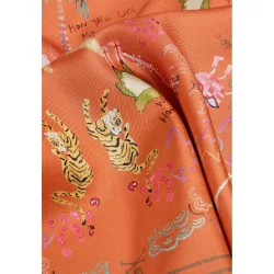 Pañuelo de mujer estampado de seda