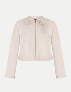 Blazerjacke mit Reißverschluß Beige 46