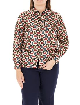 Camicia in viscosa ROSSO 54