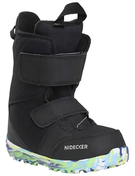 Snowboardboots Micron Mini Black aus Wolle Kindergröße 21,5/22 schwarz - Nidecker - FashionsVida