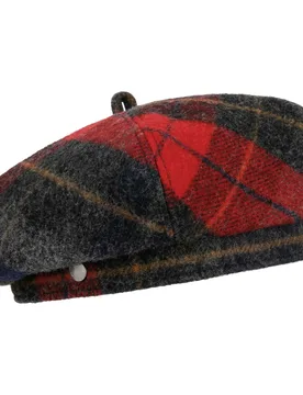 Danrover Check Wool Beret by - red - Damen - Size: One Size - Lierys - FashionsVida