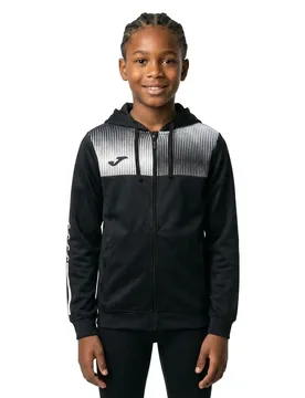 Sweat-shirt à Zip Eco Supernova Black / White 5-6 Années Garçon - Joma - FashionsVida