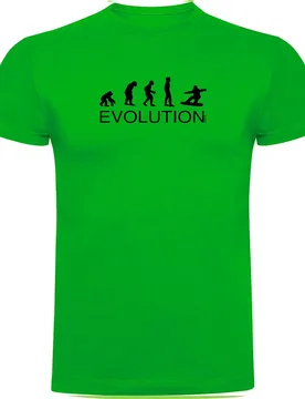 T-shirt à Manches Courtes Evolution Snowboard Green S - Kruskis - FashionsVida