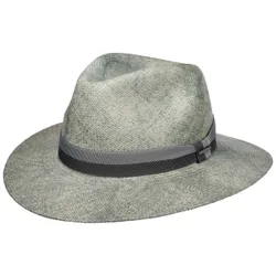 Patrico Traveller Panama Hat by - white-blue - Female - Size: L (58-59 cm)