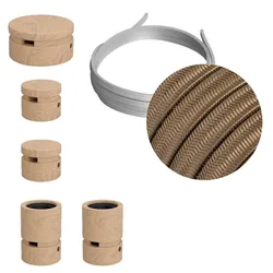 Cables Kit D´éclairage Wiggle Filé System Cm27 5 M 5 Unités Brown / Cipria One Size