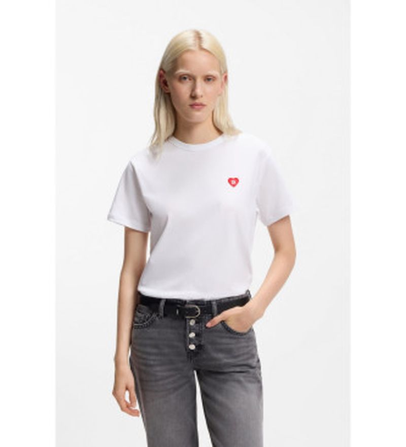 Para mujer. 50562145 Camiseta Damacia (L), Casual, Algodón, Manga corta