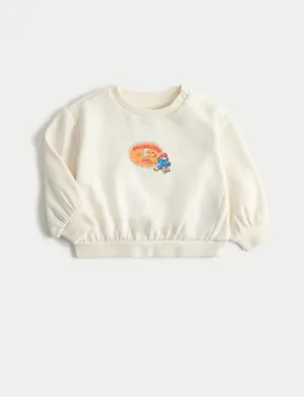 Cotton Rich Paddington™ Sweater (0 Mths-3 Yrs) Cream Mix Female - M&S - FashionsVida