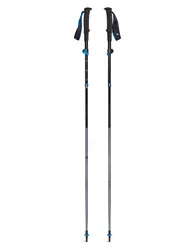 Bâtons ultra-compressibles de trail - Distance Flz Pewter en Nylon - Taille 140 cm - Gris