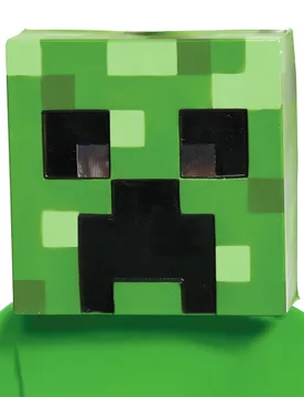 Minecraft-Lizenzmaske Creeper Videospielmaske grün-schwarz - KARNEVAL-MEGASTORE - FashionsVida
