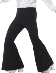 Disco Herren Schlaghose Deluxe schwarz - male