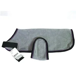 Manski Dralon Hundedecke, grau-lila-schwarz 45 cm