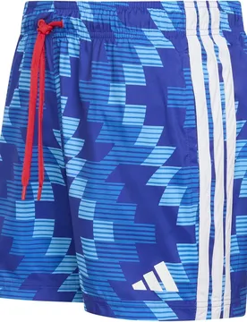 Soccer-Inspired Graphic Swim 5 Inch Herren Badehose, blau M
