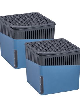 Raumentfeuchter Cube, Blau, 1000 g, 2er Set, Luftentfeuchter