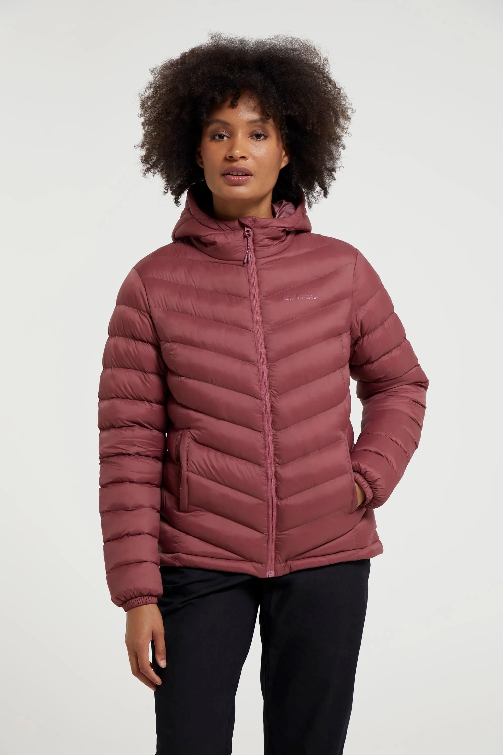 Seasons Womens Padded Jacket - Orange - Orange - Size: 4 - Mountain Warehouse - FashionsVida